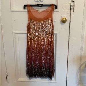 Ombré sparkle dress.